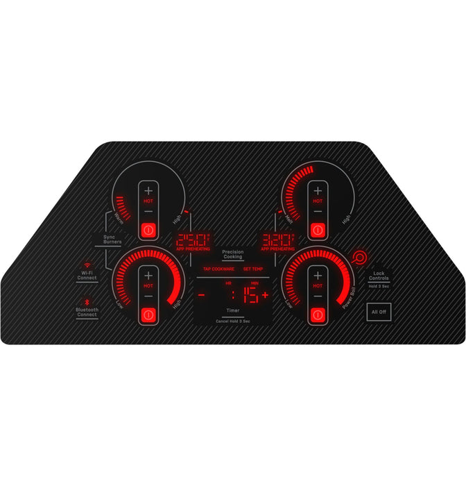 Profile 30\" 4-Element Electric Cooktop - Black - PEP7030DTBB