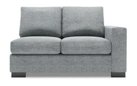 Sofa Lab Track RAF Loveseat - Luna Pewter