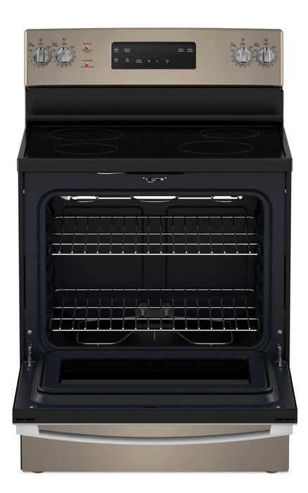 GE 5 Cu. Ft. Electric Range with Self Clean and 4 Burners - Slate - JCB630ETES