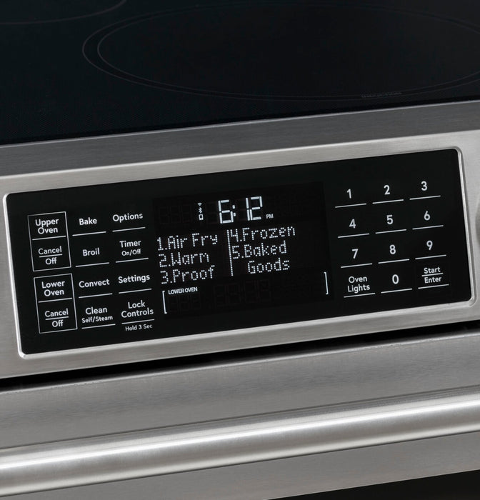 Cafe 6.7 Cu. Ft. Smart Electric Range with True European Convection - Stainless Steel - CCES750P2MS1