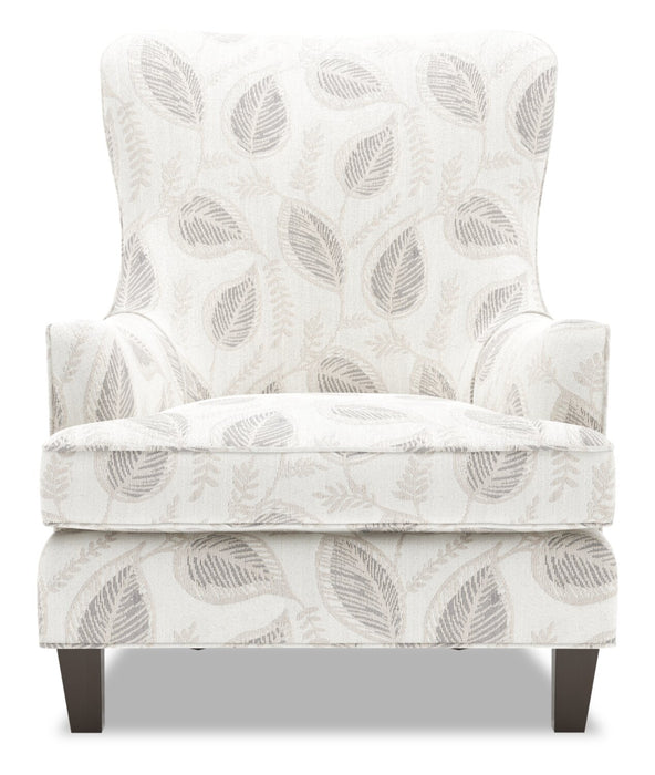 Made in Canada Sofa Lab Customizable Wingback 32\" Fabric Accent Chair - Prairie Multicolour