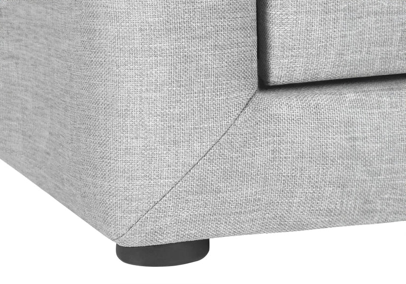 Zara Upholstered Bedside 2-Drawer Nightstand, 20.5\"W x 20.75\"H - Grey