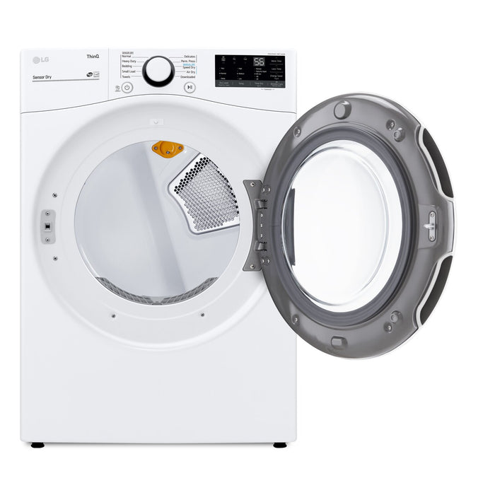 LG 7.4 Cu. Ft. Smart Gas Dryer - White - Stackable - DLG3601W