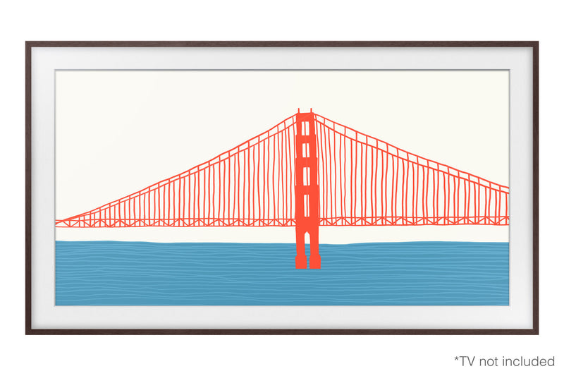 Samsung Customizable Bezel for 50\" The Frame TV - Modern Brown