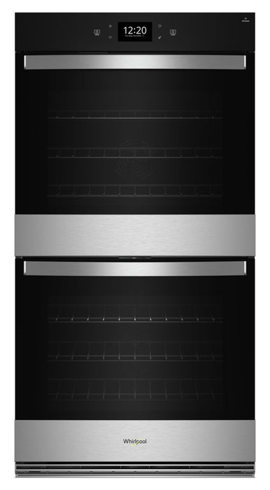 Whirlpool 27\" 8.6 Cu. Ft. Electric Double Wall Oven with True Convection - Fingerprint Resistant Stainless Steel - WOED7027PZ