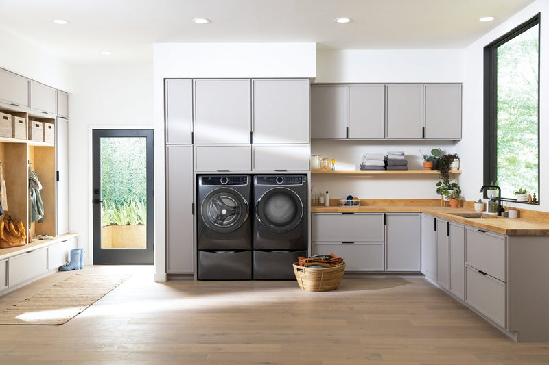Electrolux 5.2 Cu. Ft. Front-Load Washer and 8 Cu. Ft. Gas Dryer - Titanium