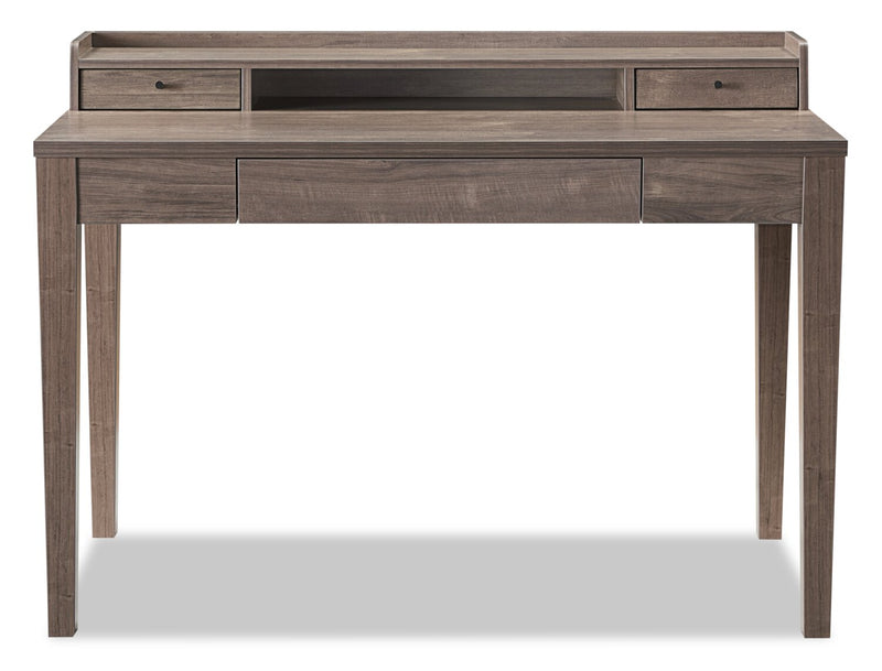 Jude 47.25\" Office Desk with 3-Drawers- Hazelnut