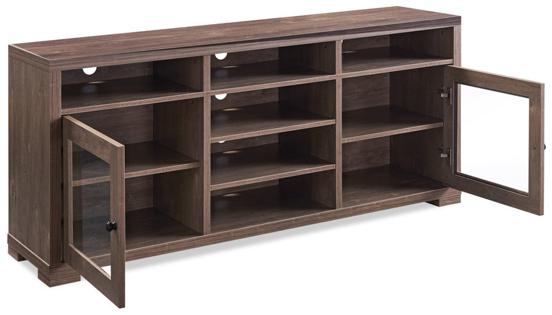 Perry 62\" TV Stand with Storage and Cable Management for TVs up to 70\"- Hazelnut