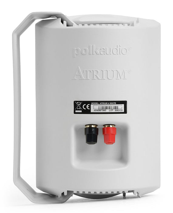 Polk Audio Atrium 4 White Outdoor Loudspeakers with 4.5\" Drivers - AM4088 