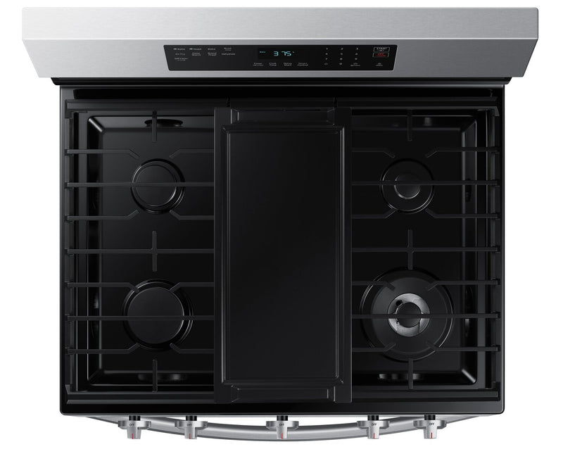 Samsung 6 Cu. Ft. Smart Gas Free Standing Range with Air Fry - Stainless Steel - NX60A6511SS/AA