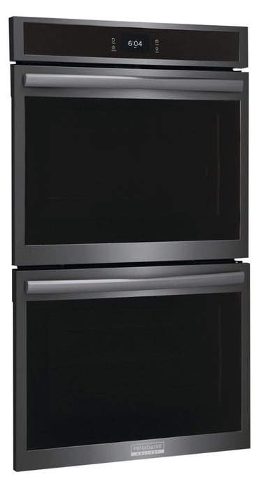 Frigidaire Gallery 30\" 5.3/5.3 Cu. Ft. Electric Double Wall Oven with Total Convection - Smudge-Proof® Black Stainless Steel - GCWD3067AD