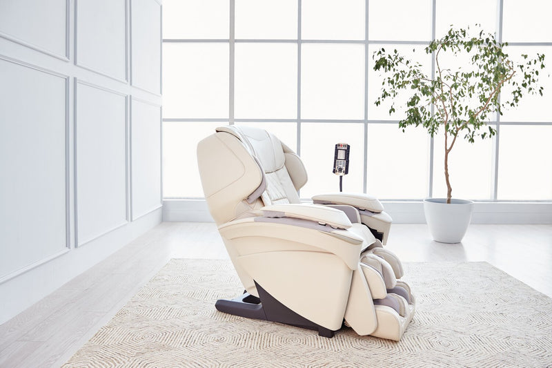 Panasonic Real Pro ULTRA Prestige™ 35.4\" High-Quality Synthetic Leather Massage Recliner - Beige