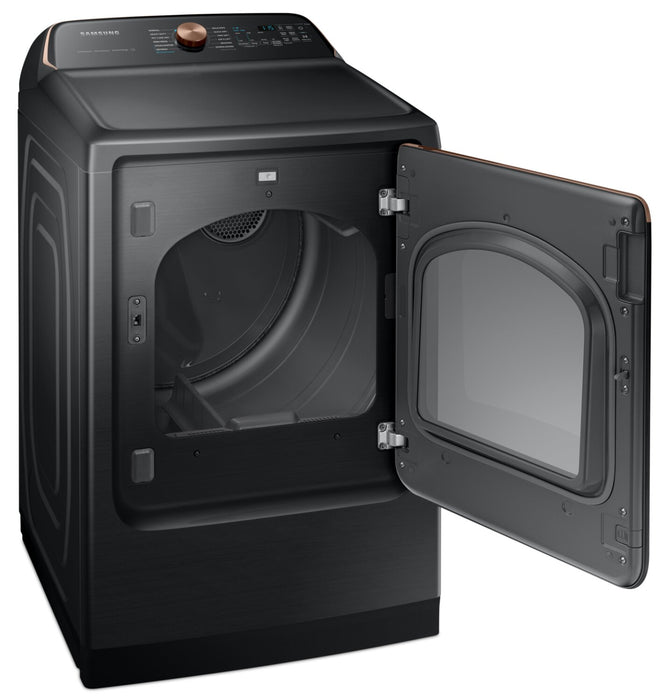 Samsung 7.4 Cu. Ft. Electric Dryer with Steam - Black Stainless Steel - DVE54CG7550VAC