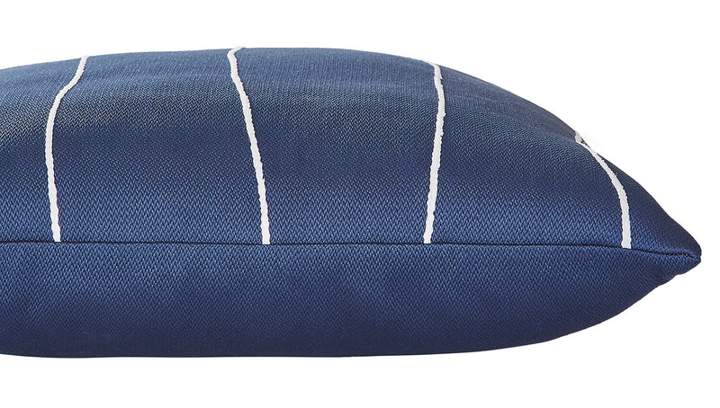 Indoor/Outdoor Striped Accent Pillow - Navy
