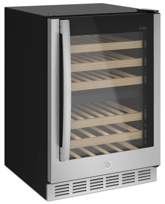 Profile 24\" 4.8 Cu. Ft. Wine Chiller Refrigerator - Stainless - PWS06DSPSS
