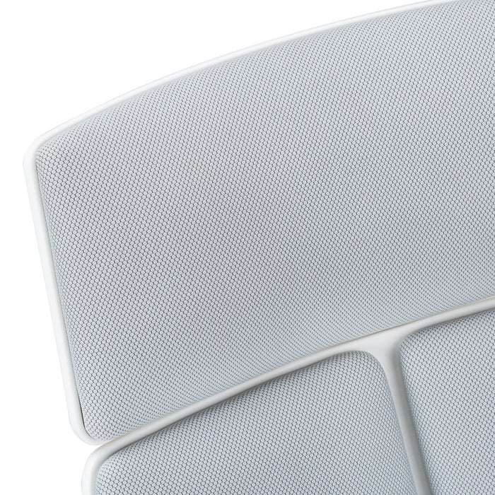 Hayes 25\" Executive Office Chair - White & Grey