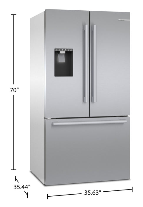 Bosch 26 Cu. Ft. 500 Series French-Door Refrigerator - B36FD50SNS