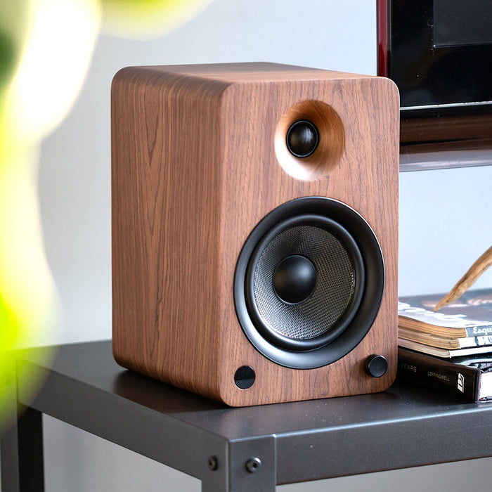 Kanto YU6 Powered Speakers with Bluetooth® and Phono Preamp - Walnut