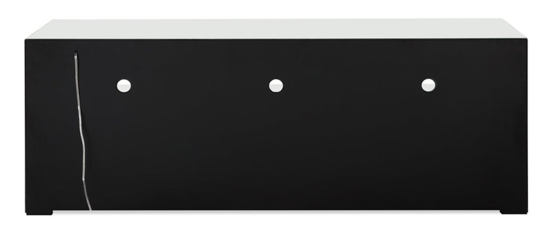 Oakley 59\" Glam TV Stand with Storage and Cable Management for TVs up to 65\"- Silver