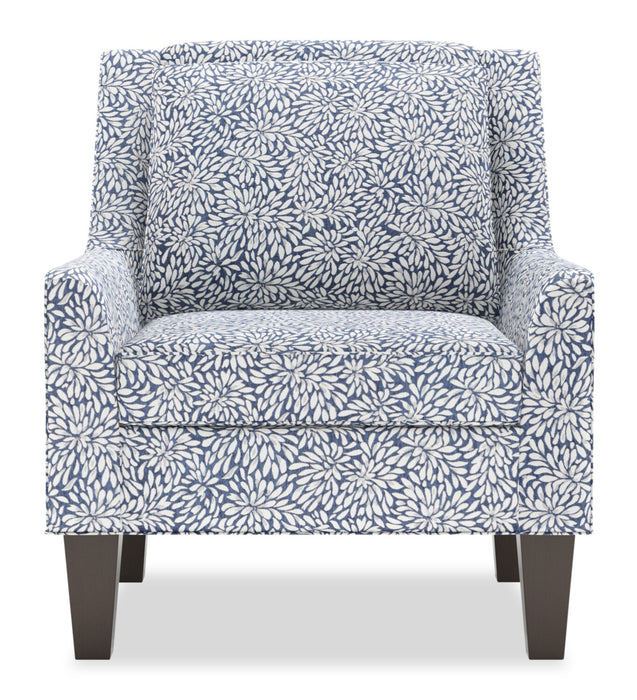 Made in Canada Sofa Lab Customizable Club 29\" Fabric Accent Chair with Wood Legs - Cadet Multicolour