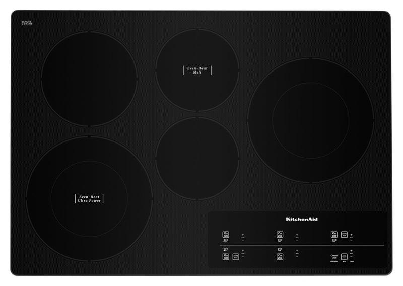KitchenAid 30\" 5-Element Electric Cooktop - Stainless Steel - KCES950KSS