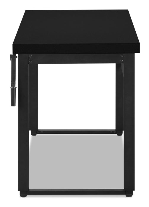 Kai 47.25\" Adjustable Height Office Desk - Black