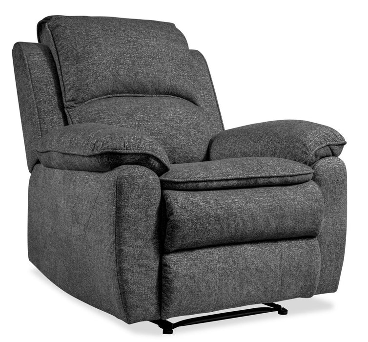 Chandler 37\" Chenille Fabric Reclining Chair - Grey