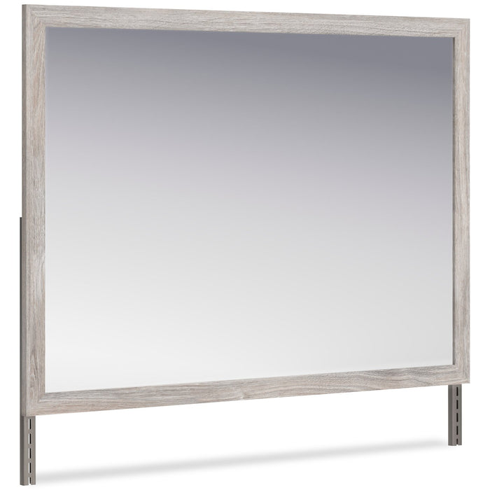 Zen Bedroom Dresser Mirror, Attachable, Wall Hanging - Grey