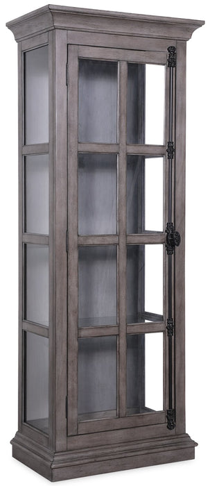 Scarlett 27.5\" Curio Cabinet with Glass Shelves - Grey