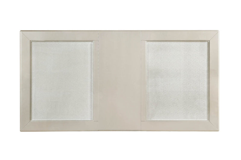 Diva Dining Table with 66-84\"W Extension - Silver Grey