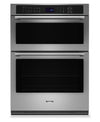 Maytag 30\" 6.4 Cu. Ft. Electric Combination Wall Oven with True Convection - Fingerprint Resistant Stainless Steel - MOEC6030LZ