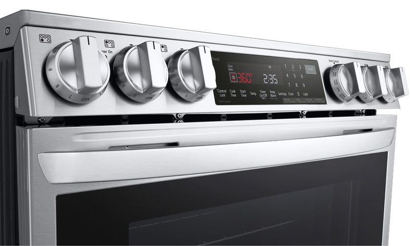 LG 6.3 Cu. Ft. Smart Induction Range with Instaview & Air Fry - Smudge Proof Stainless Steel - LSIL6336F