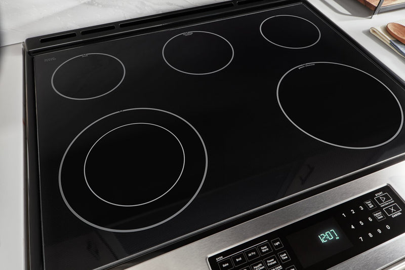 Maytag 6.4 Cu. Ft. Electric Range with Air Fry and AquaLift® - Fingerprint Resistant Stainless Steel - YMES8800PZ
