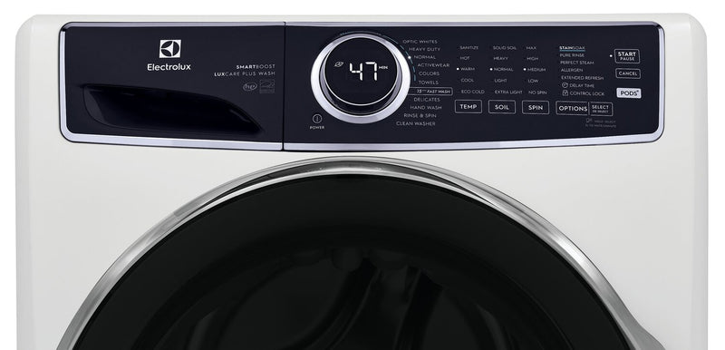 Electrolux 5.2 Cu. Ft. Front-Load High-Efficiency Steam Washer - White - Stackable - ELFW7637AW