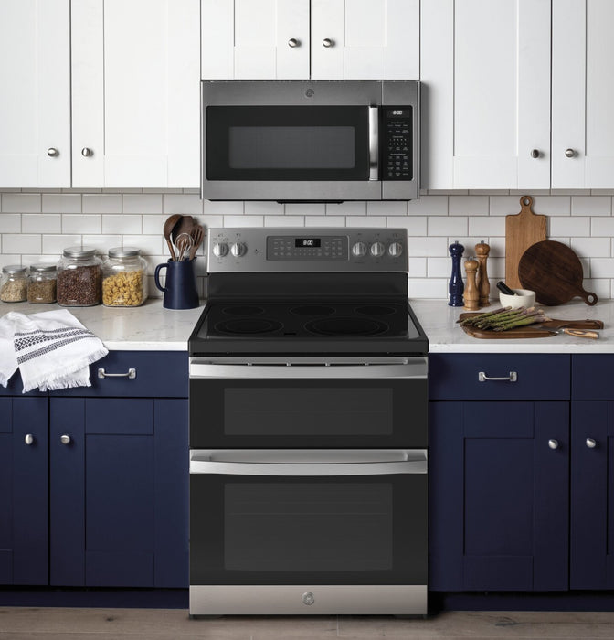 GE 6.6 Cu. Ft. Electric Range with Air Fry and Steam Clean - Stainless Steel - JBS86SPSS