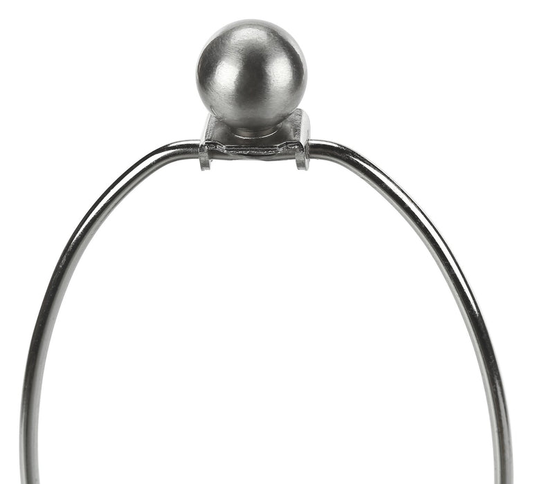 24\" Blue with Silver Base Ceramic Table Lamp