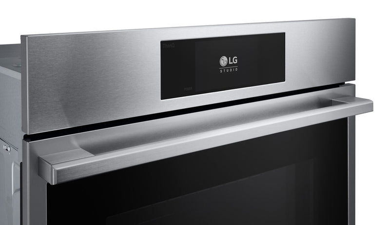 LG Studio 30\" 4.7 Cu. Ft. Electric Wall Oven with True Convection - Smudge Proof Stainless Steel - WSES4728F