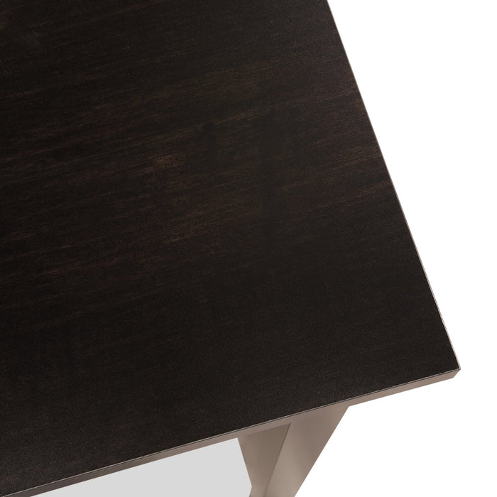 Cayla 59.06\" L-Shaped Office Desk with File Drawer - Estate Black 