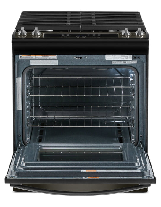 Whirlpool 5 Cu. Ft. Gas Range with Self-Clean - Black Stainless - WEG515S0LV