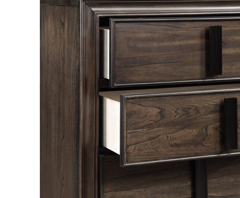 Kane Bedroom 6-Drawer Dresser, 61\"W x 38.3\"H - Brown