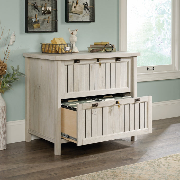 Retta 33.39\" 2-Drawer Lateral Filing Cabinet - Chalked Chestnut