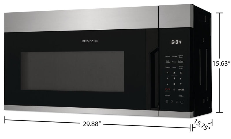 Frigidaire 1.8 Cu. Ft. Over-the-Range Microwave with Sensor Cook and Preset Cooking Options - Stainless Steel - FMOW1852AS