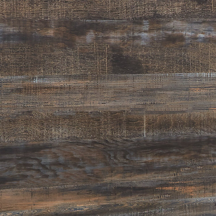 Abby Panel Headboard with LED Light & USB Ports, Brown - Full Size