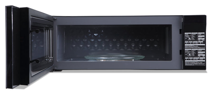 Panasonic 1.2 Cu. Ft. Over-the-Range Microwave with Low-Profile Design and Powerful Exhaust Fan - Smoke Black Glass - NNSG65NB