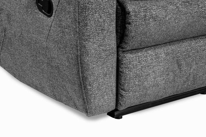 Chandler 82\" Chenille Fabric Reclining Sofa - Grey