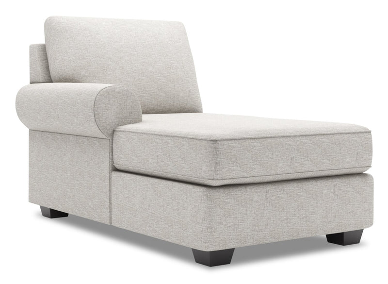 Sofa Lab Roll LAF Chaise - Luxury Silver