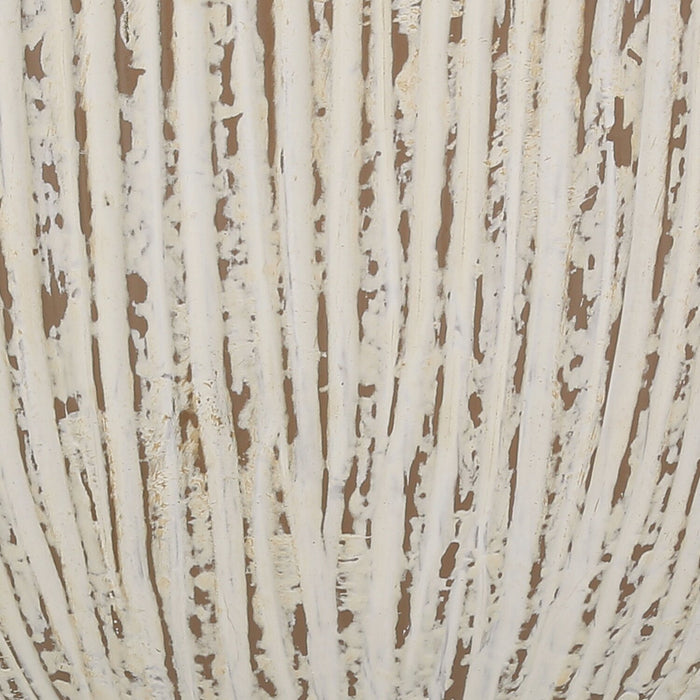 26\" Cream Textured Ceramic Table Lamp