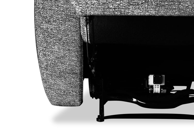 Chandler 37\" Chenille Fabric Power Reclining Chair - Grey