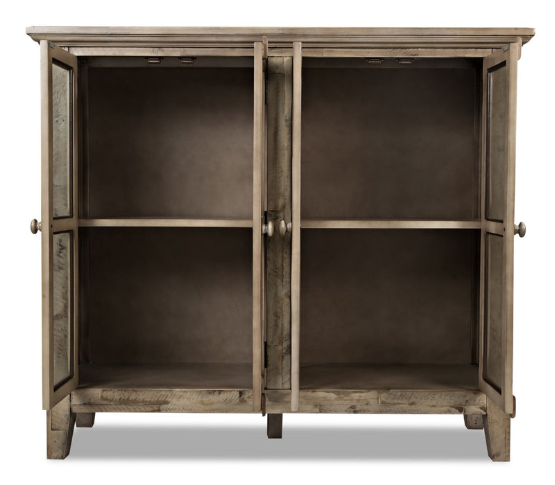 Rocco 48\" 4-Door Accent Cabinet - Natural Wood