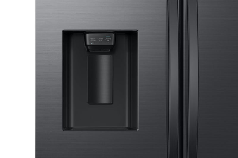 Samsung 36\" 31 Cu. Ft. Full Depth French-Door Refrigerator - Matte Black Steel - RF32CG5400MTAA